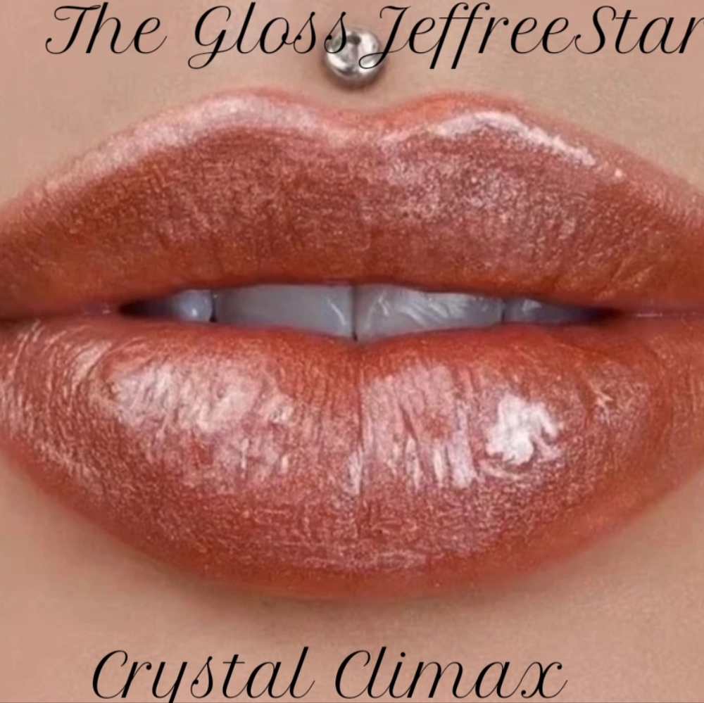 Jeffree Star Crystal Climax Lip Gloss Rich Copper Hue Metallic Shimmer NIB - Picture 2 of 2